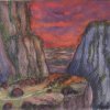 'Am Plateau' - Aquarell, Kreidestift - 18 x 24 cm - 25.05.11 